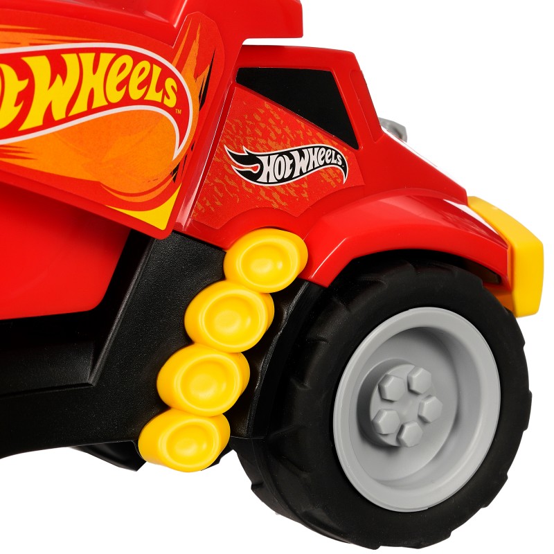 Theo Klein 2438 Hot Wheels Kipper | Hochwertiger Kipplaster im Maßstab 1:24 | Baustellenfahrzeug mit breiten Reifen | Maße: 22 cm x 11 cm x 12 cm | Spielzeug für Kinder ab 3 Jahren Hot Wheels