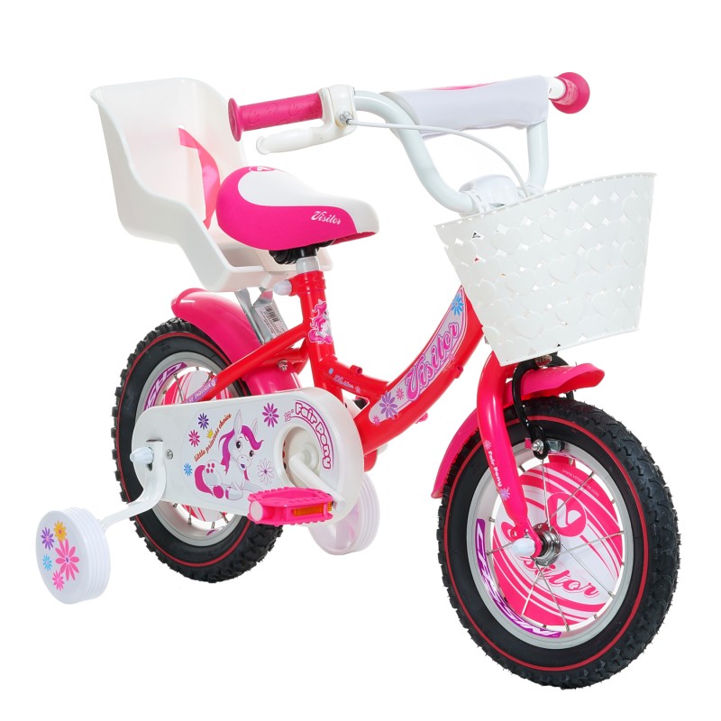 Children's bicycle FAIR PONY VISITOR 12"", pink Venera Bike