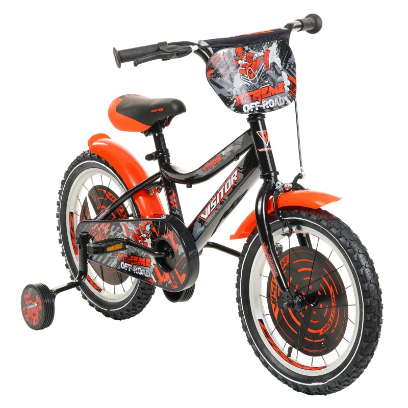 Bicicleta pentru copii XTREME VISITOR 16", neagră Venera Bike