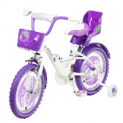 Kinderfahrrad BLACKBERRY 16"", lila, mit Hilfsrädern Venera Bike 42252 