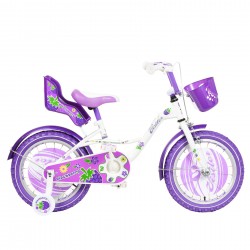 Kinderfahrrad BLACKBERRY 16"", lila, mit Hilfsrädern Venera Bike 42256 6