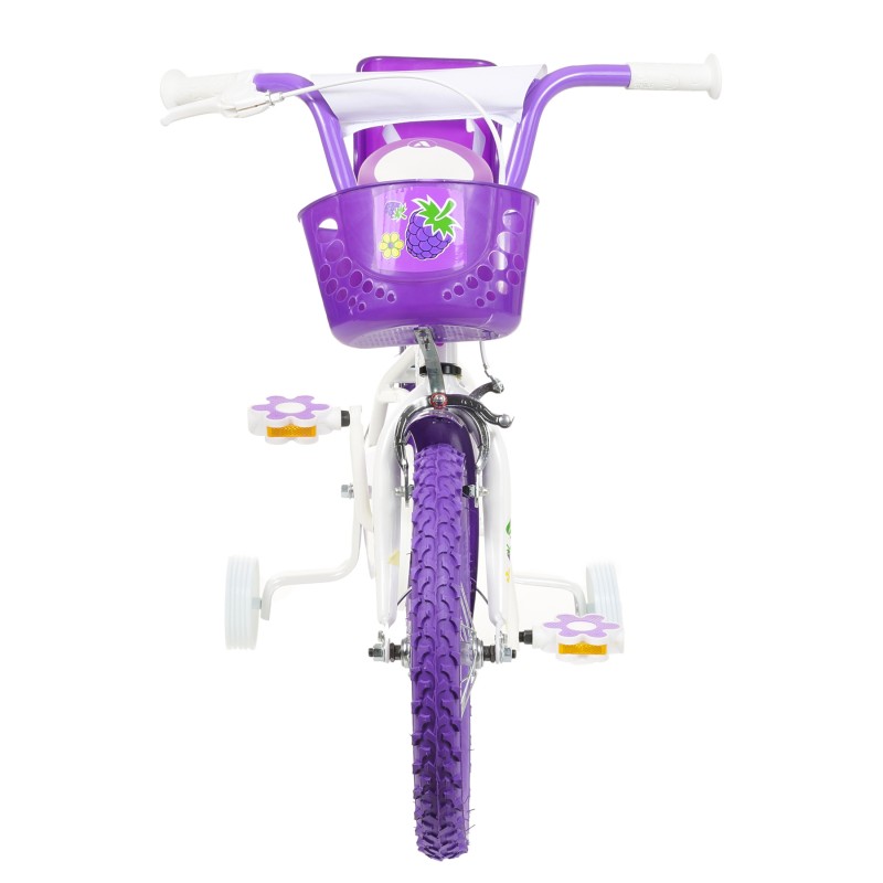 Children's bicycle BLACKBERRY 16", purple, with auxiliary wheels Venera Bike