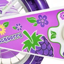 Children's bicycle BLACKBERRY 16", purple, with auxiliary wheels Venera Bike 42260 10