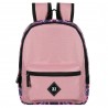 Zi Rucksack mit floralen Motiven, beige - rosa