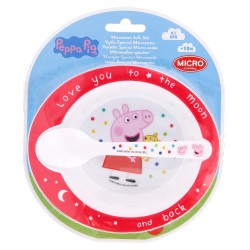 Bowl and spoon set, PEPPA PIG Stor 42832 