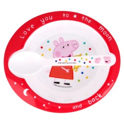 Set castron si lingura, PEPPA PIG Stor 42833 3