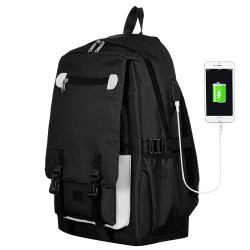 Rucksack mit integriertem USB-Anschluss, dunkelblau ZIZITO 42929 