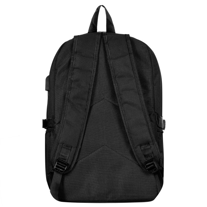 Backpack with built-in USB port, dark blue ZIZITO