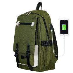 Rucksack mit integriertem USB-Anschluss, dunkelblau ZIZITO 42945 