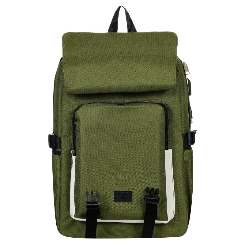 Rucksack mit integriertem USB-Anschluss, dunkelblau ZIZITO