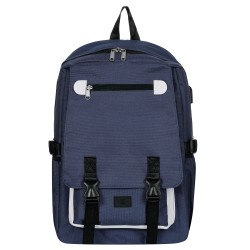 Rucksack mit integriertem USB-Anschluss, dunkelblau ZIZITO 42959 2