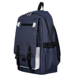 Rucksack mit integriertem USB-Anschluss, dunkelblau ZIZITO 42960 3