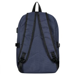 Rucksack mit integriertem USB-Anschluss, dunkelblau ZIZITO 42962 5