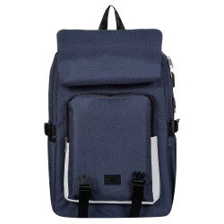 Rucksack mit integriertem USB-Anschluss, dunkelblau ZIZITO 42964 7