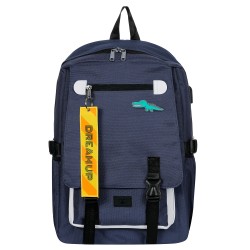 Rucksack mit integriertem USB-Anschluss, dunkelblau ZIZITO 42965 6