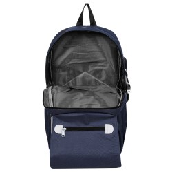 Rucksack mit integriertem USB-Anschluss, dunkelblau ZIZITO 42967 9