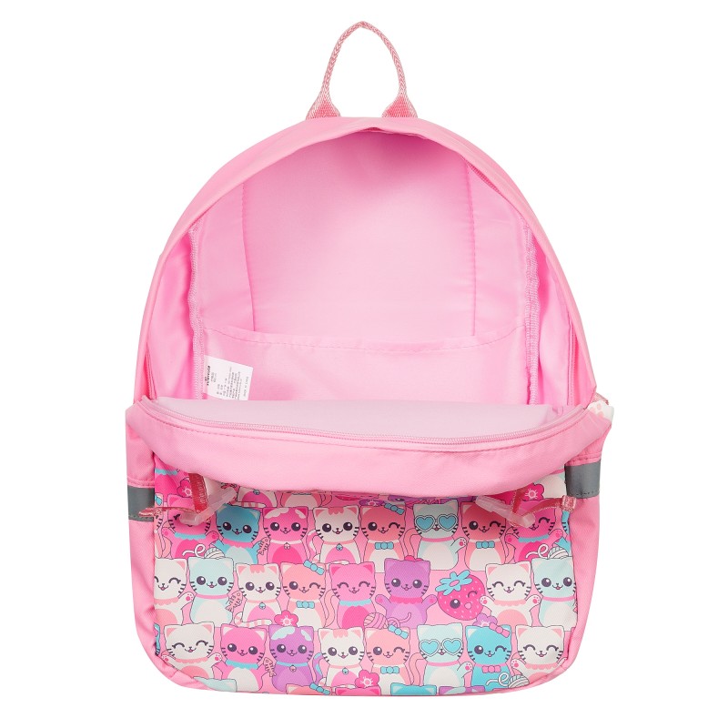 Children backpack with kittens, pink Supercute