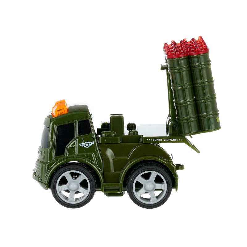 Children pull back military truck, 4 pieces GT