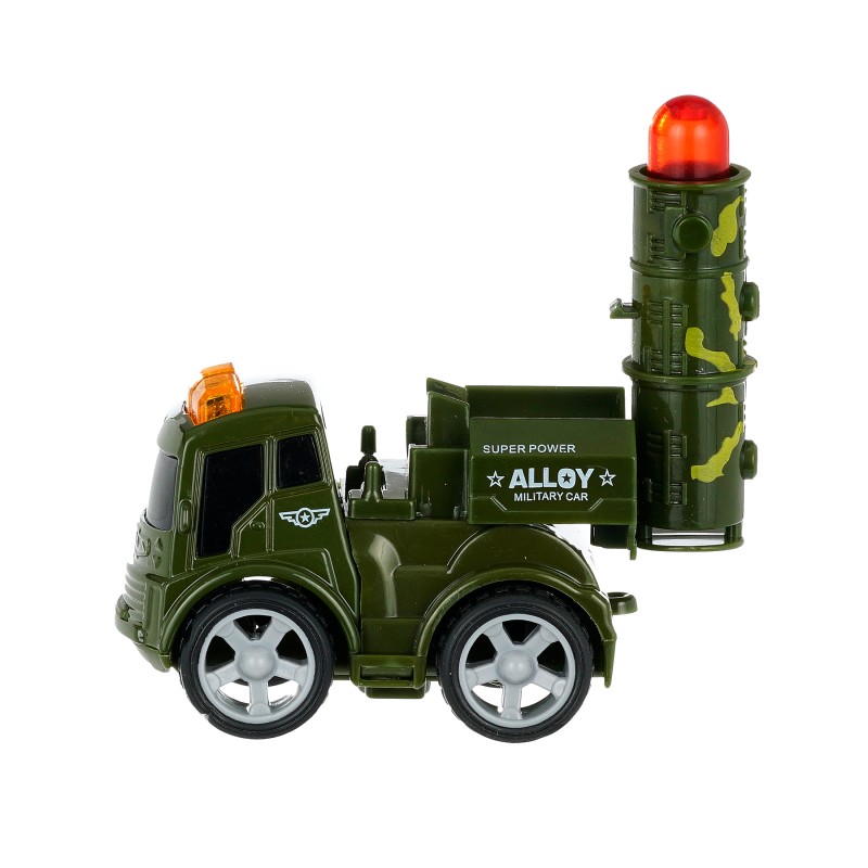 Children pull back military truck, 4 pieces GT