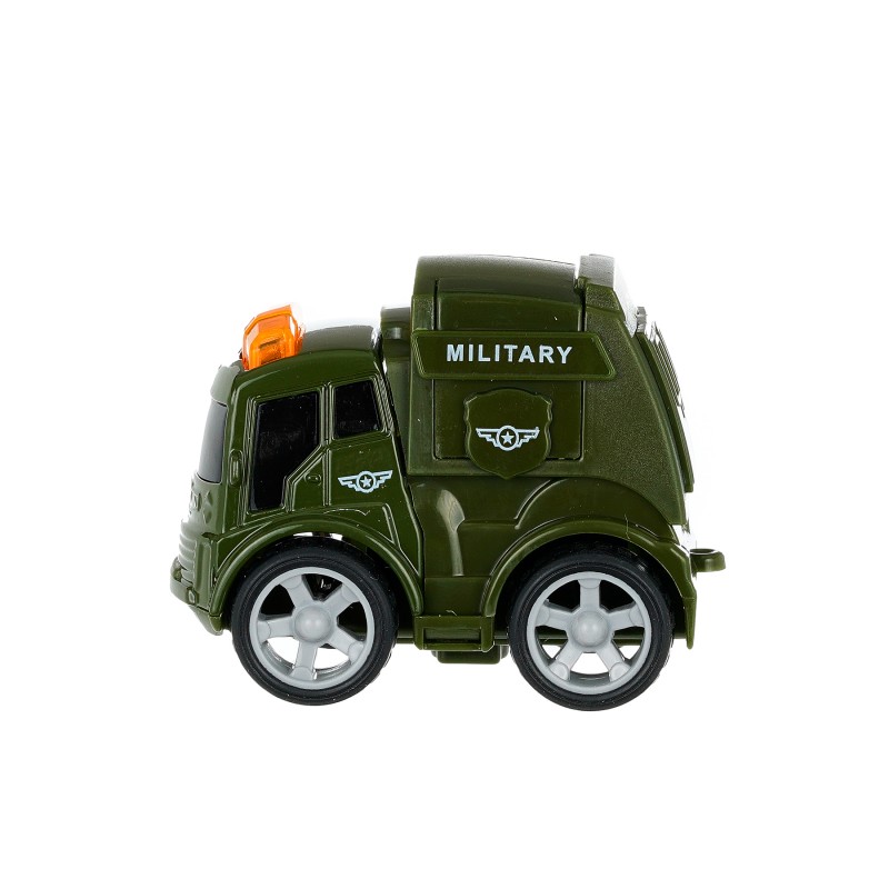 Children pull back military truck, 4 pieces GT