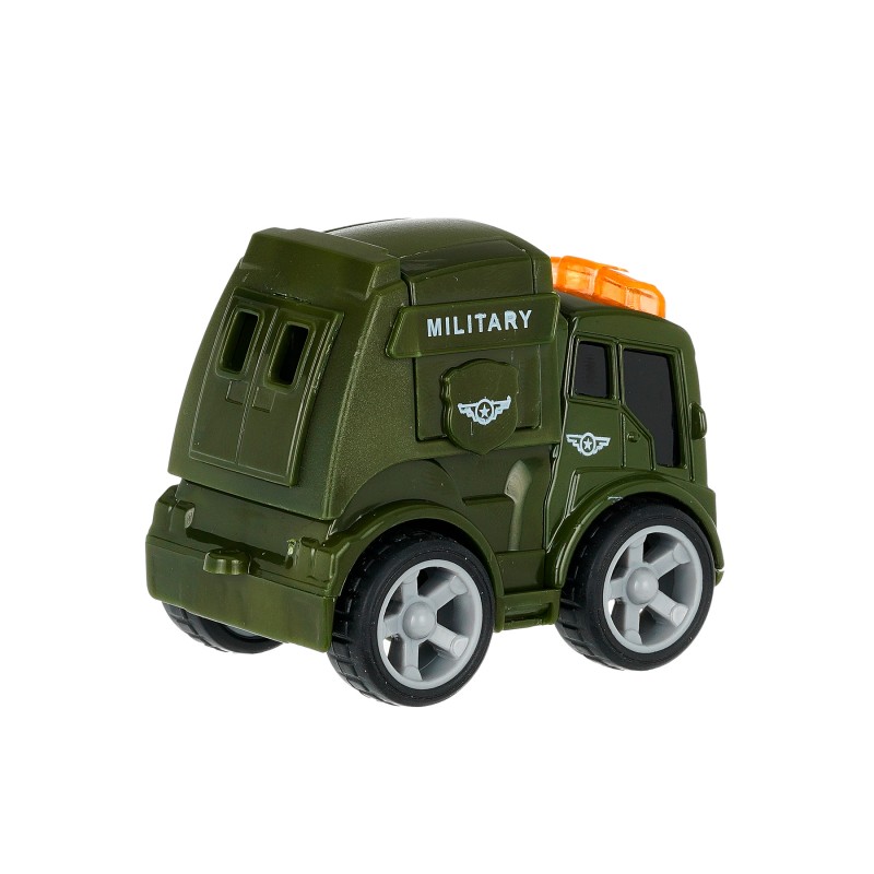 Children pull back military truck, 4 pieces GT