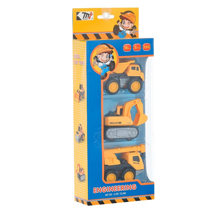 Children construction machines, 3 pieces GT