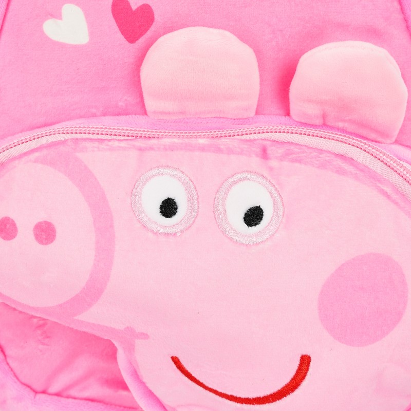 Peppa Pig plush backpack for a girl, pink Peppa pig