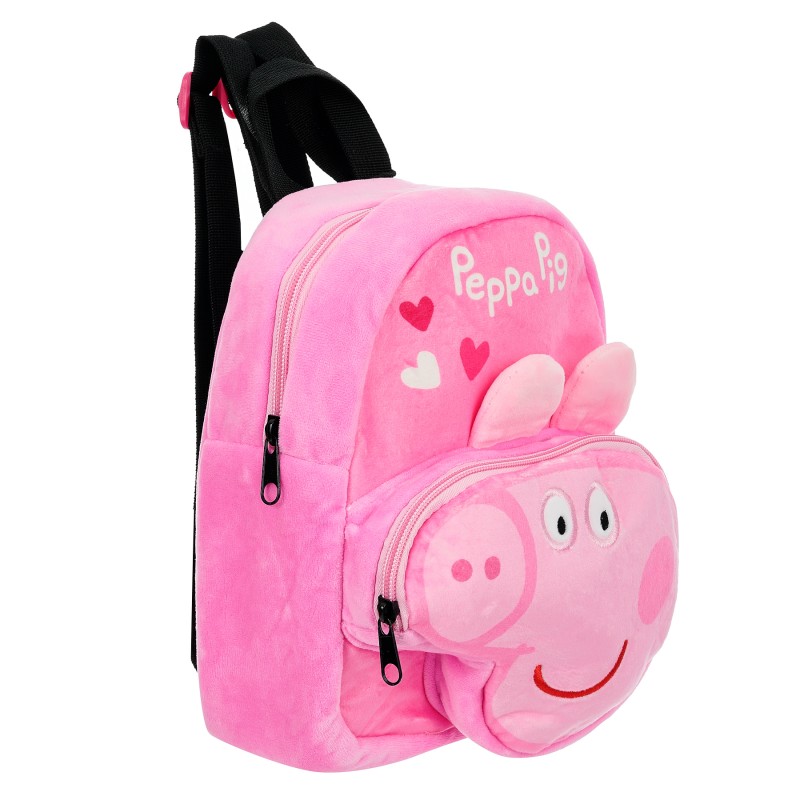 Peppa Pig plush backpack for a girl, pink Peppa pig