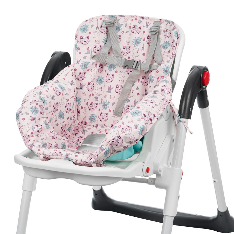 Подложка за деца за пазарска количка или стол за хранене, розова Feeme
