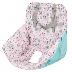 Children's mat for shopping cart or high chair, pink Feeme 43345 2