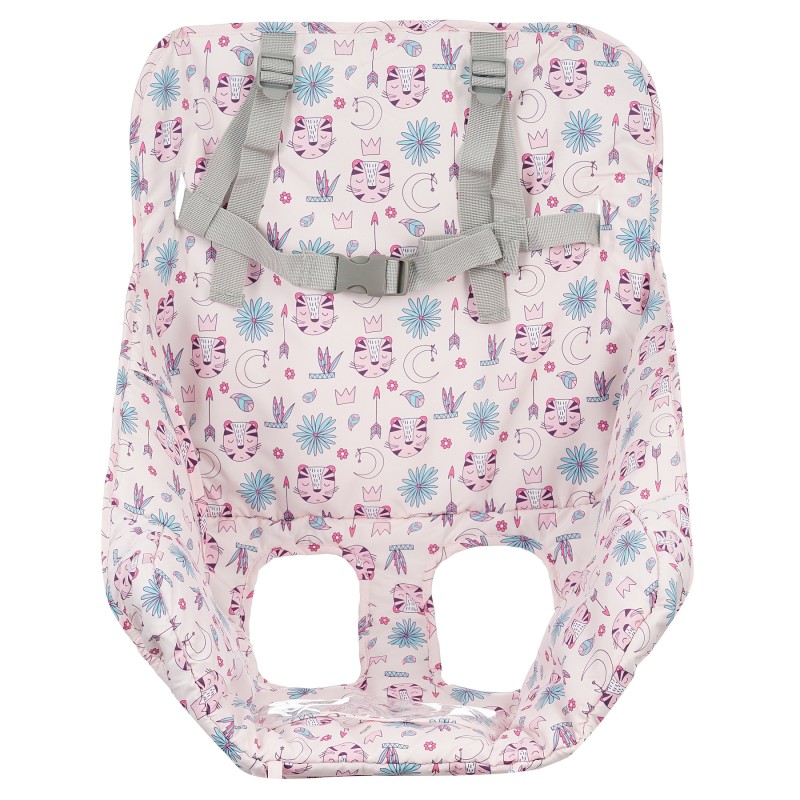 Children's mat for shopping cart or high chair, pink Feeme