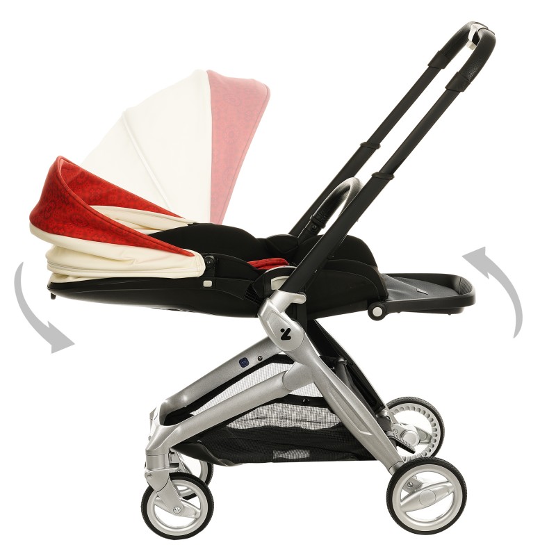 Baby stroller 3-in-1 ZIZITO Harmony Lux, leather ZIZITO