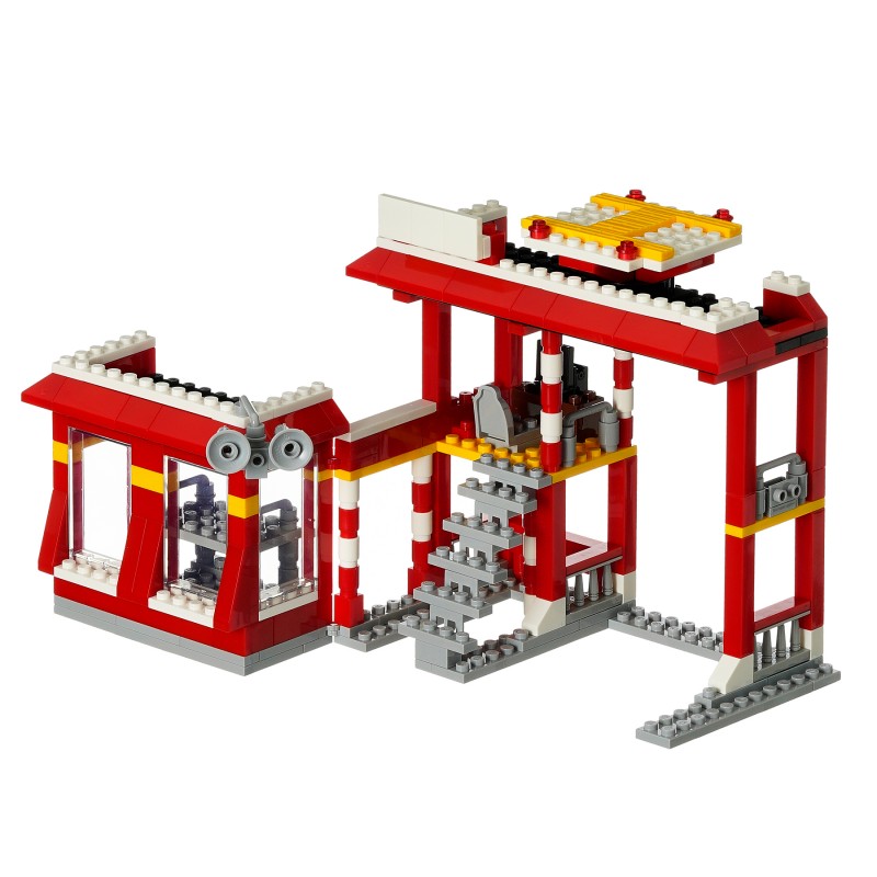 Constructor fire station, 505 parts, Banbao