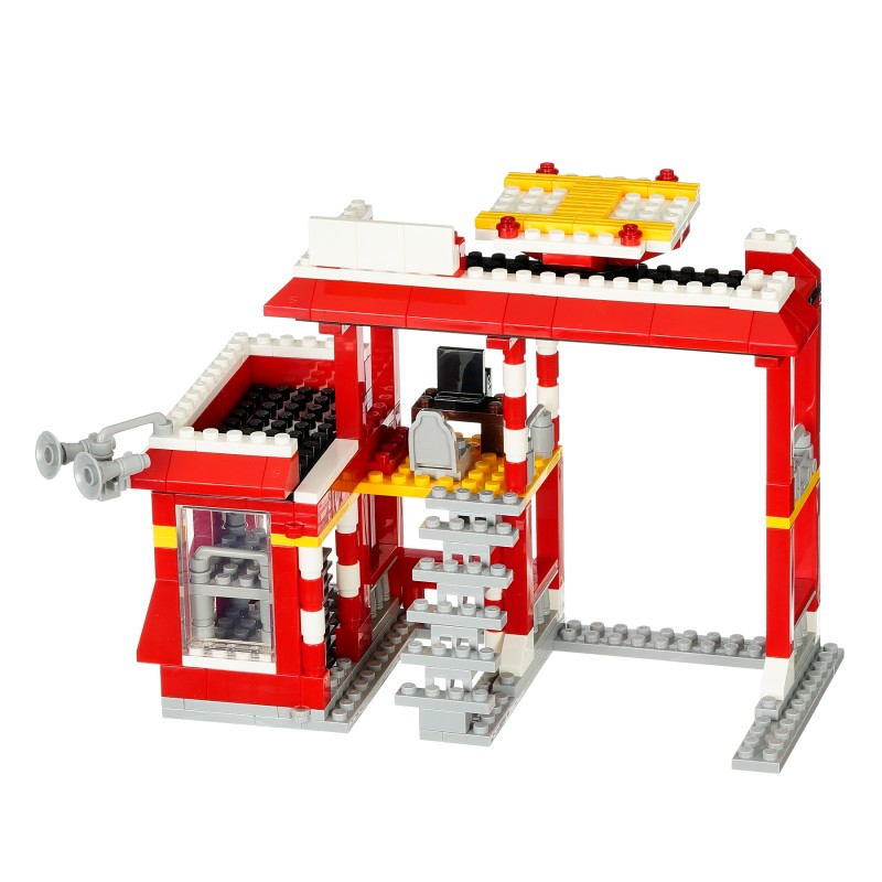 Constructor fire station, 505 parts, Banbao