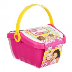 Theo Klein 9527 Barbie Picknickkorb I Robuster Spielzeug-Korb voll buntem Geschirr und Cupcakes für Zwei I Maße: 25 cm x 20 cm x 22,5 cm I Spielzeug für Kinder ab 3 Jahren Barbie 44410 15