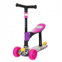 Folding children's scooter 2-in-1 FURRY ZIZITO 44636 