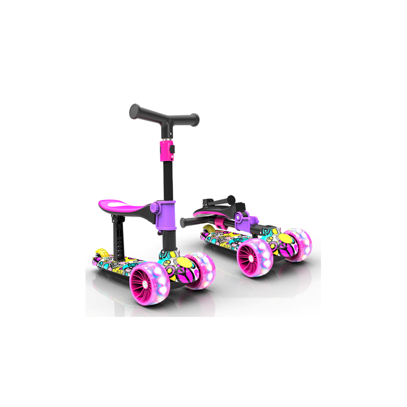 Faltbarer Kinderroller 2-in-1 FURRY ZIZITO