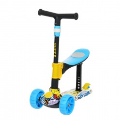 Folding children's scooter 2-in-1 FURRY ZIZITO 44663 2