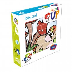 Constructor - Puzzle Up Unicorn și ciuperci, 32 piese Game Movil 45419 2