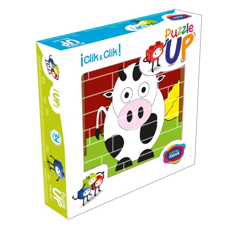 Κατασκευαστής - Puzzle Up Cow, 32 μέρη Game Movil