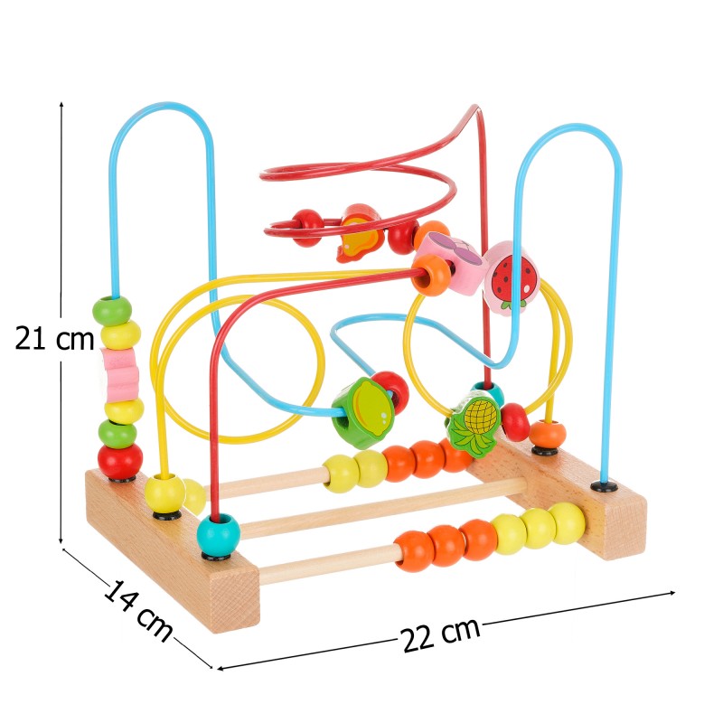 Wooden beads maze toy WOODEN