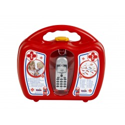 Theo Klein 4350 Arztkoffer mit Handy | Robuster Koffer mit Stethoskop, Spritze und vielem mehr | Mit batteriebetriebenem Handy mit Sound | Maße: 27 cm x 24 cm x 10 cm | Spielzeug für Kinder ab 3 Jahren Theo Klein 45920 11