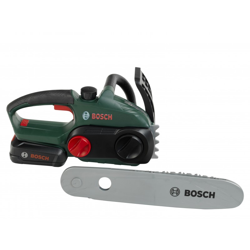 Theo Klein 8399 Bosch Chain Saw I Child-friendly, authentic replica of the original I Battery-powered saw with light and sound effects I Toy for children aged 3 years and up BOSCH