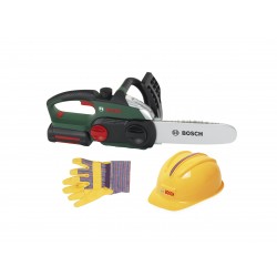 Bosch Worker Set, robust chainsaw with light and sound, high-quality helmet and work gloves BOSCH 47294 11