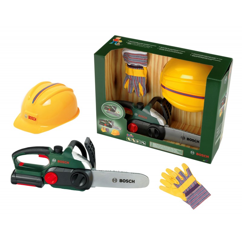 Bosch Worker Set: Αλυσοπρίονο, κράνος, γάντια BOSCH