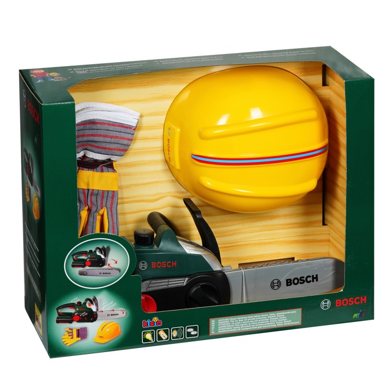 Bosch Worker Set: Αλυσοπρίονο, κράνος, γάντια BOSCH