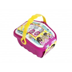 Theo Klein 9527 Barbie Picknickkorb I Robuster Spielzeug-Korb voll buntem Geschirr und Cupcakes für Zwei I Maße: 25 cm x 20 cm x 22,5 cm I Spielzeug für Kinder ab 3 Jahren Barbie 47461 14