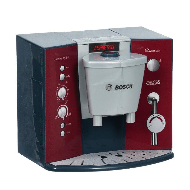 Theo Klein 9569 Bosch Coffee Machine with Sound I Battery-powered espresso machine with realistic sounds I Dimensions: 14.5 cm x 19.5 cm x 17 cm I Toy for children aged 3 years and up BOSCH