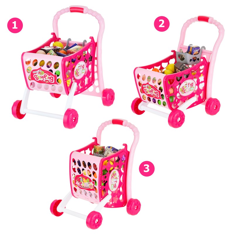 Количка за пазаруване с продукти Shopping Cart Kids TG