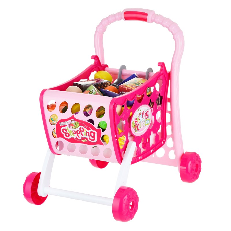 Coș de cumpărături cu produse Shopping Cart Kids TG